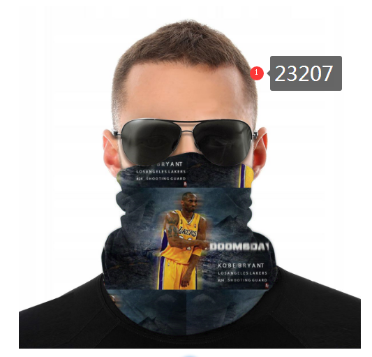 NBA 2021 Los Angeles Lakers #24 kobe bryant 23207 Dust mask with filter->nba dust mask->Sports Accessory